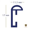 Cornice in plastica Napoli 40x60 cm bianco