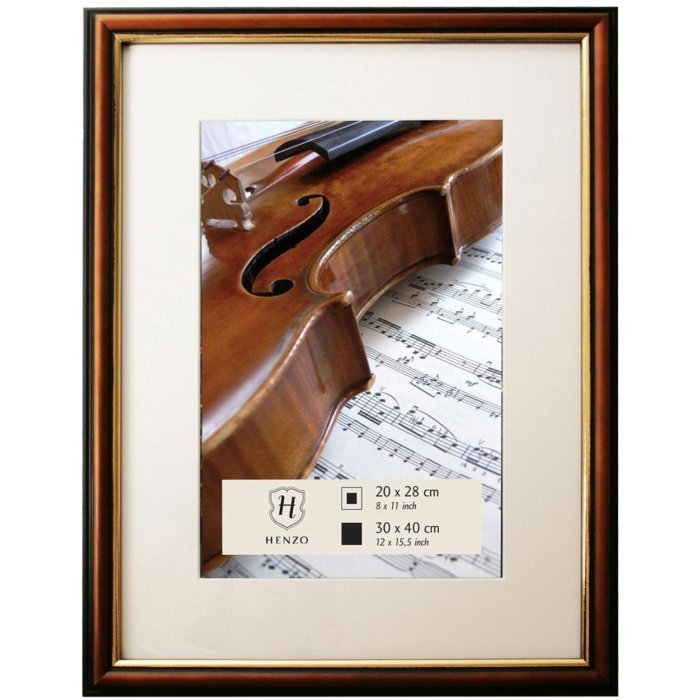 Henzo Cornice in legno Verona 30x40 cm marrone scuro