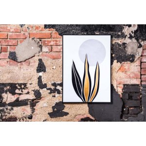 Henzo Telaio in alluminio Manhattan nero 40x50 cm con passepartout 30x40 cm