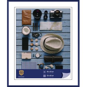 Henzo Cornice in plastica Napoli 50x60 cm blu