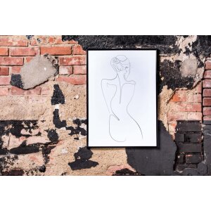Henzo cornice in plastica Napoli 50x60 cm nero