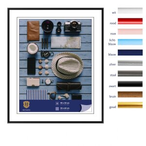 Henzo cornice in plastica Napoli 50x60 cm nero