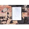 Henzo cornice in plastica Napoli 50x60 cm nero