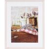 Cornice Henzo in legno Jardin bianco 40x50 cm con passe-partout 30x40 cm