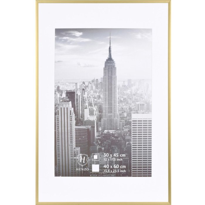 Cornice Manhattan 40x60 cm in alluminio dorato