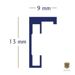 Cornice Manhattan 40x60 cm in alluminio dorato