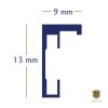 Cornice Manhattan 40x60 cm in alluminio dorato