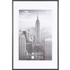 Henzo Telaio in alluminio Manhattan 40x60 cm nero con passepartout 30x45 cm