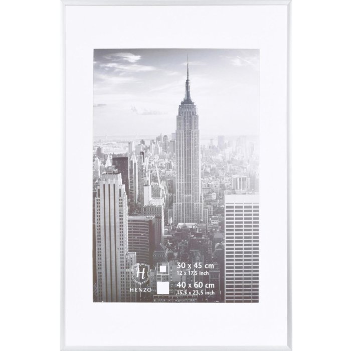 Cornice Manhattan 40x60 cm in alluminio argento