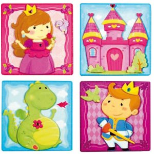 Adesivi murali per bambini KINGDOM SET DI 4