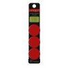 Magneti da 3 cm SNAP COLOR 3 pezzi in rosso