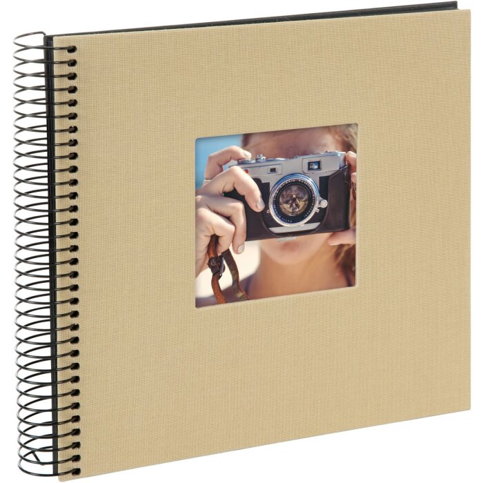 Album a spirale Goldbuch Bella Vista beige 20x20 cm 40 pagine nere