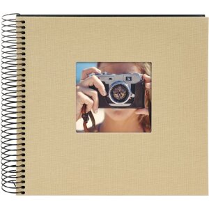 Album a spirale Goldbuch Bella Vista beige 20x20 cm 40 pagine nere