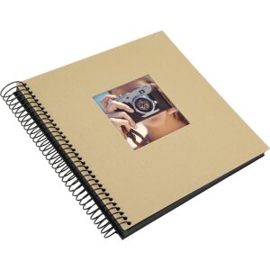 Album a spirale Goldbuch Bella Vista beige 20x20 cm 40 pagine nere