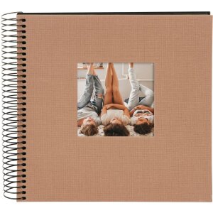 Album a spirale Goldbuch Bella Vista nocciola 20x20 cm 40 pagine nere