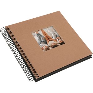 Album a spirale Goldbuch Bella Vista nocciola 20x20 cm 40 pagine nere