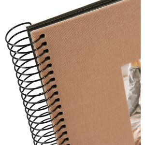 Album a spirale Goldbuch Bella Vista nocciola 20x20 cm 40 pagine nere