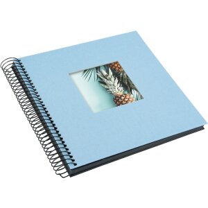 Goldbuch Album a spirale Bella Vista blu cielo 20x20 cm 40 pagine nere