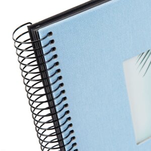 Goldbuch Album a spirale Bella Vista blu cielo 20x20 cm 40 pagine nere
