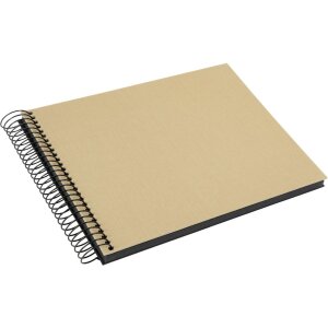 Goldbuch Album a spirale Bella Vista beige 24x17 cm 40 pagine nere