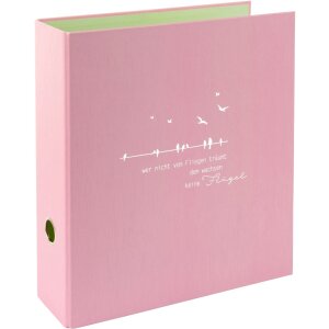 Cartella Goldbuch A4 cheeky & free dusky pink wings...