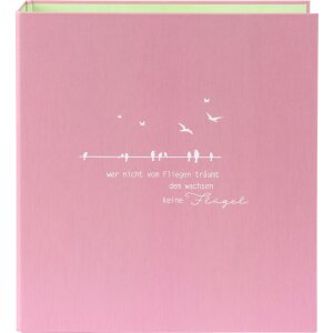 Cartella Goldbuch A4 cheeky & free dusky pink wings...