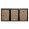 Henzo Cornice doppia in legno Piano 3 foto 13x18 cm nero