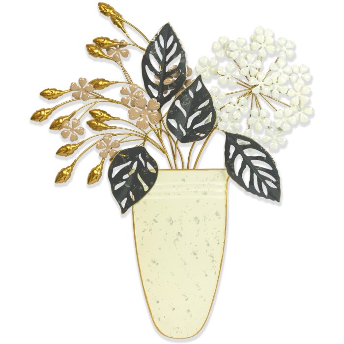 ZEP Decorazione murale GIANNA 43x52x5 cm Vaso di fiori