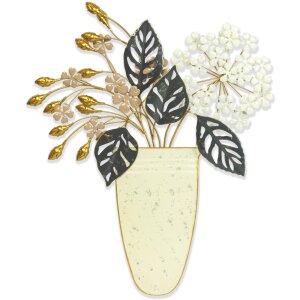 ZEP Decorazione murale GIANNA 43x52x5 cm Vaso di fiori