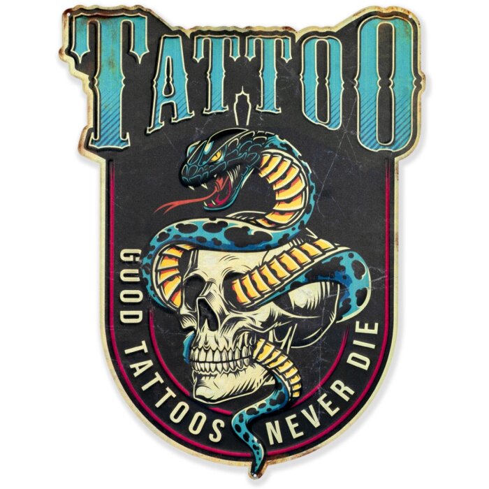 Segno di latta ZEP TATTOO 35x45 cm