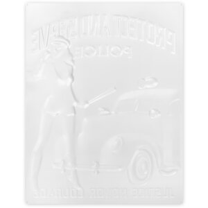 ZEP Cartello in metallo POLICE 35x45 cm Proteggere e servire