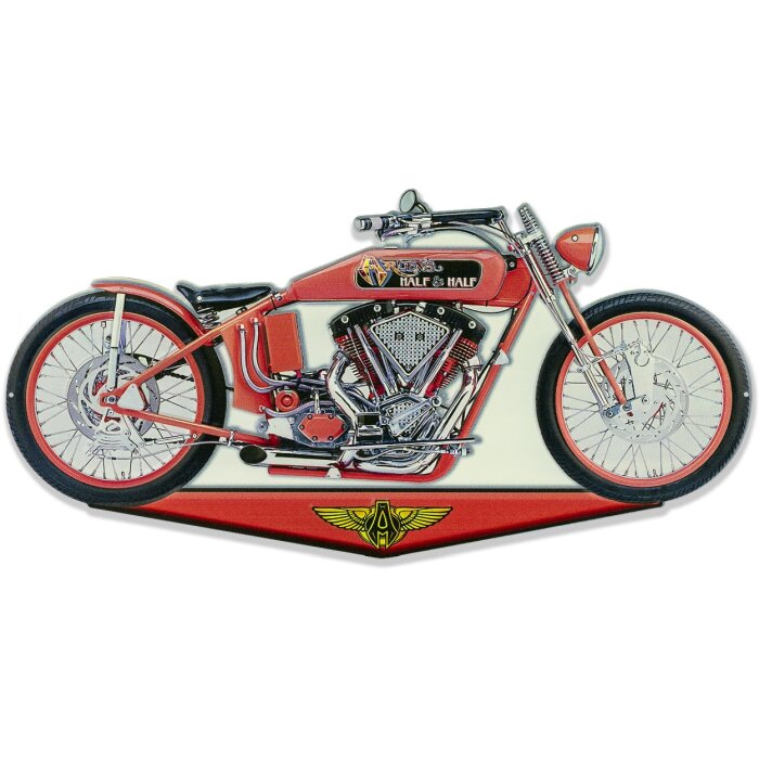 Segno di latta ZEP SPEED 50x25 cm Moto
