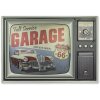 ZEP Decorazione da parete TELE 48x34x4 cm TV Garage