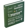 Henzo Jumbo Photo Album Wording verde 30x30 cm 100 pagine bianche