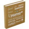 Henzo Album fotografico Jumbo Wording giallo 30x30 cm 100 pagine bianche
