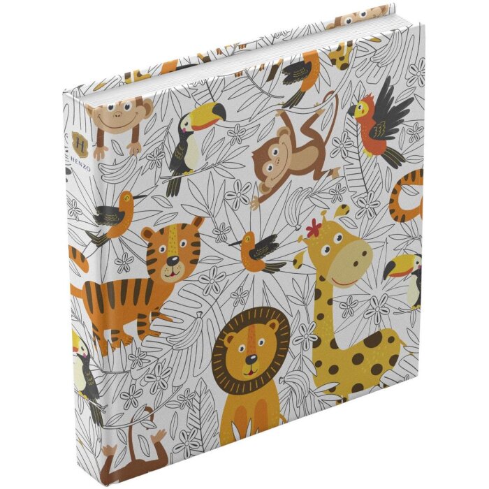 Henzo Jumbo Album fotografico Tigre e Scimmia 30x30 cm 100 pagine bianche