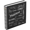 Henzo Jumbo Album fotografico nero con scritte 30x30 cm 100 pagine bianche