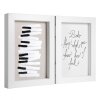 Henzo Cornice doppia in legno Piano 2 foto 10x15 cm Bianco