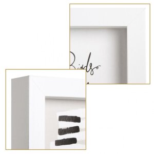 Henzo Cornice doppia in legno Piano 2 foto 13x18 cm bianco