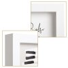 Henzo Cornice doppia in legno Piano 2 foto 13x18 cm bianco