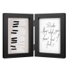 Henzo cornice doppia in legno Piano 2 foto 13x18 cm nero
