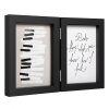 Henzo cornice doppia in legno Piano 2 foto 13x18 cm nero