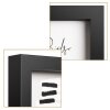 Henzo cornice doppia in legno Piano 2 foto 13x18 cm nero
