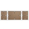 Henzo Cornice doppia in legno Piano 3 foto 10x15 cm e 15x20 cm bianco