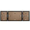 Henzo Cornice doppia in legno Piano 3 foto 10x15 cm e 15x20 cm nero