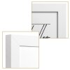 Henzo Cornice doppia in legno Piano 3 foto 13x18 cm bianco