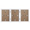 Henzo Cornice doppia in legno Piano 3 foto 13x18 cm bianco