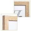 Henzo Cornice doppia in legno Piano 3 foto 13x18 cm beige