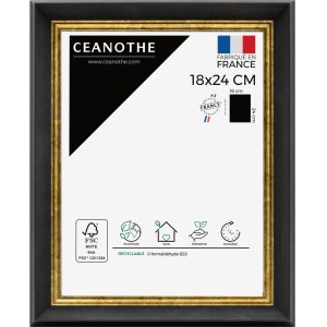 Cornice Ceanothe Pandore 20x30 cm nero-oro