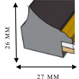 Cornice Ceanothe Pandore 20x30 cm nero-oro